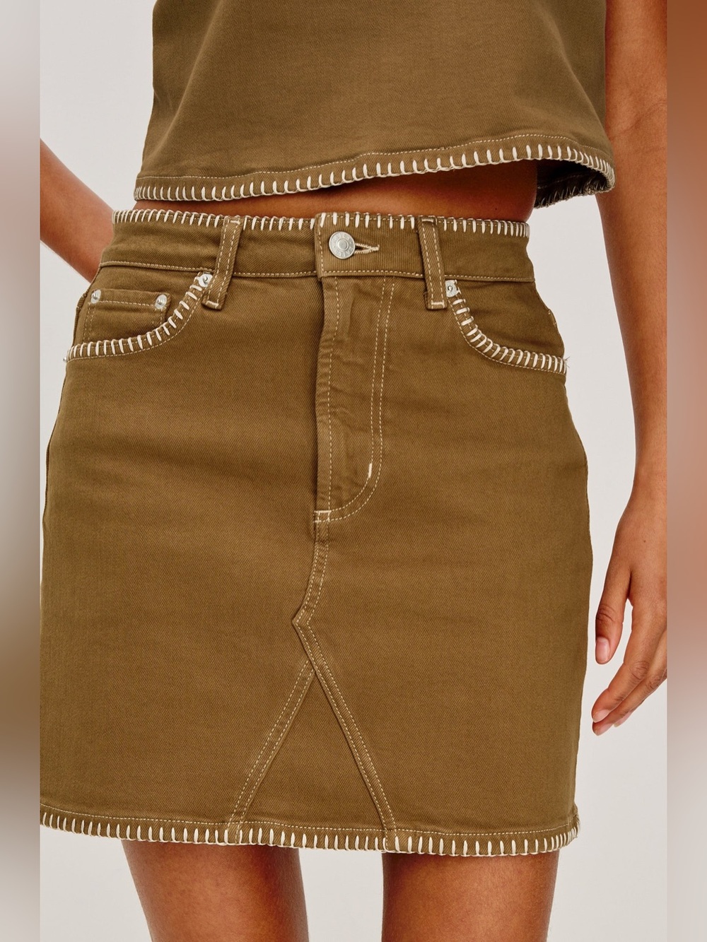 Rails Laurel Mini Skirt in Safari Embroidered size 24